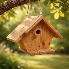 Cozy Wooden Bird Nest